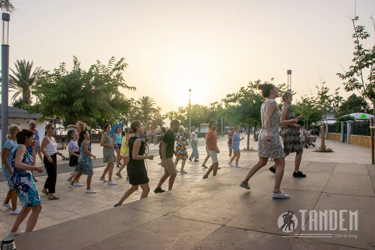 Social al atardecer, con Palma como escenario.